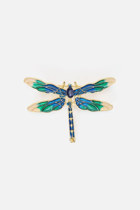 Dragonfly Sparkle Brooch made by Princess Highway