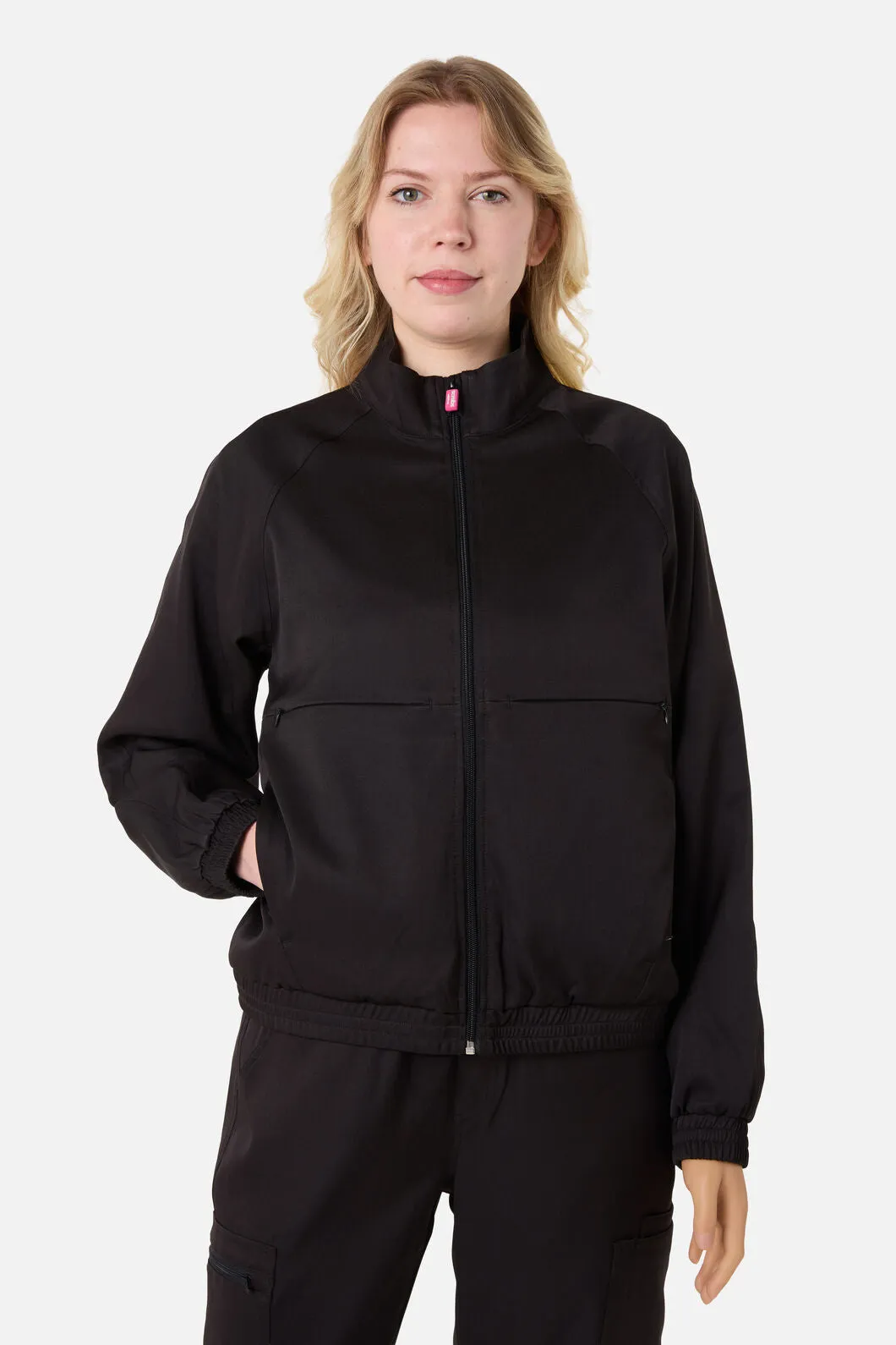 Scrub Womens Black Zip Up Jacket sold by Princess Highway