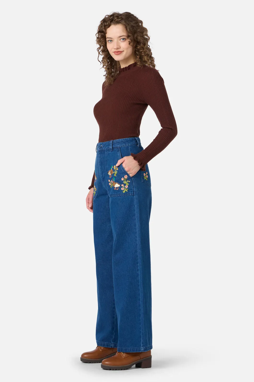 Sweet Ducks Emb Denim Jean sold by Princess Highway product image thumbnail 2