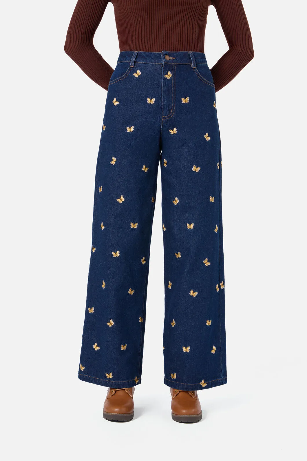 Butterfly Embroidered Jean sold by Princess Highway product image thumbnail 4