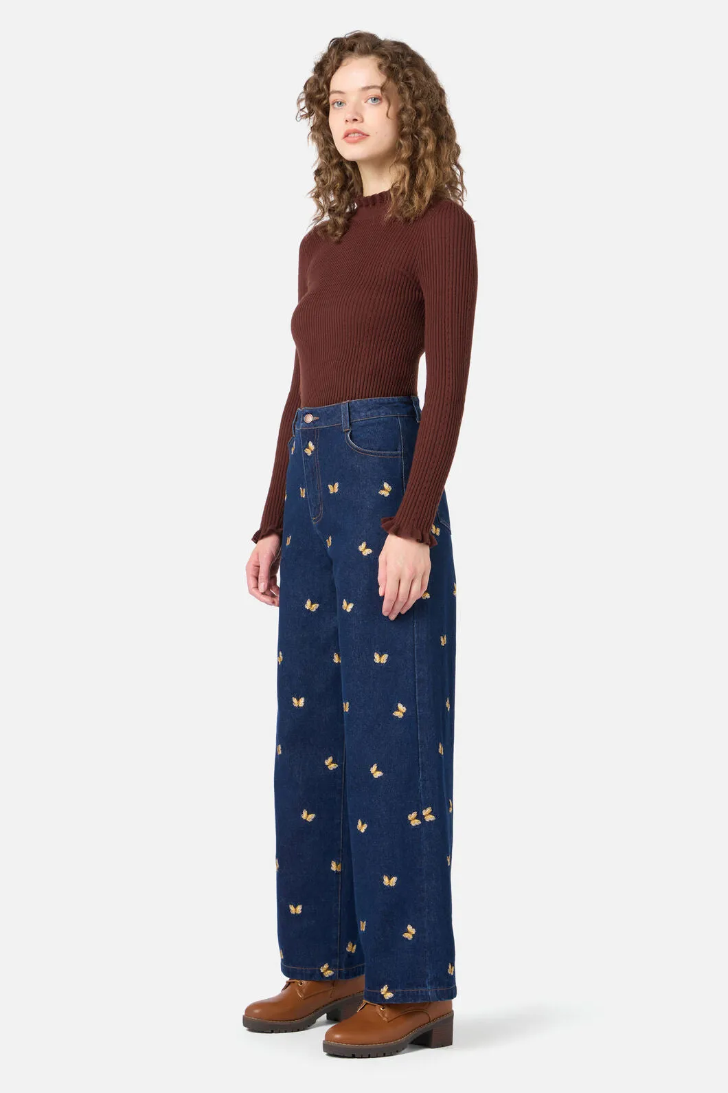 Butterfly Embroidered Jean sold by Princess Highway product image thumbnail 2