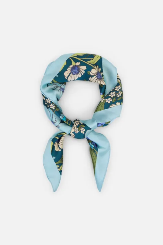 Gloria Floral Satin Scarf made by Princess Highway