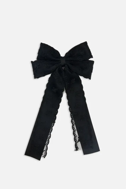 Lace Bow Barrette Hair Clip made by Princess Highway
