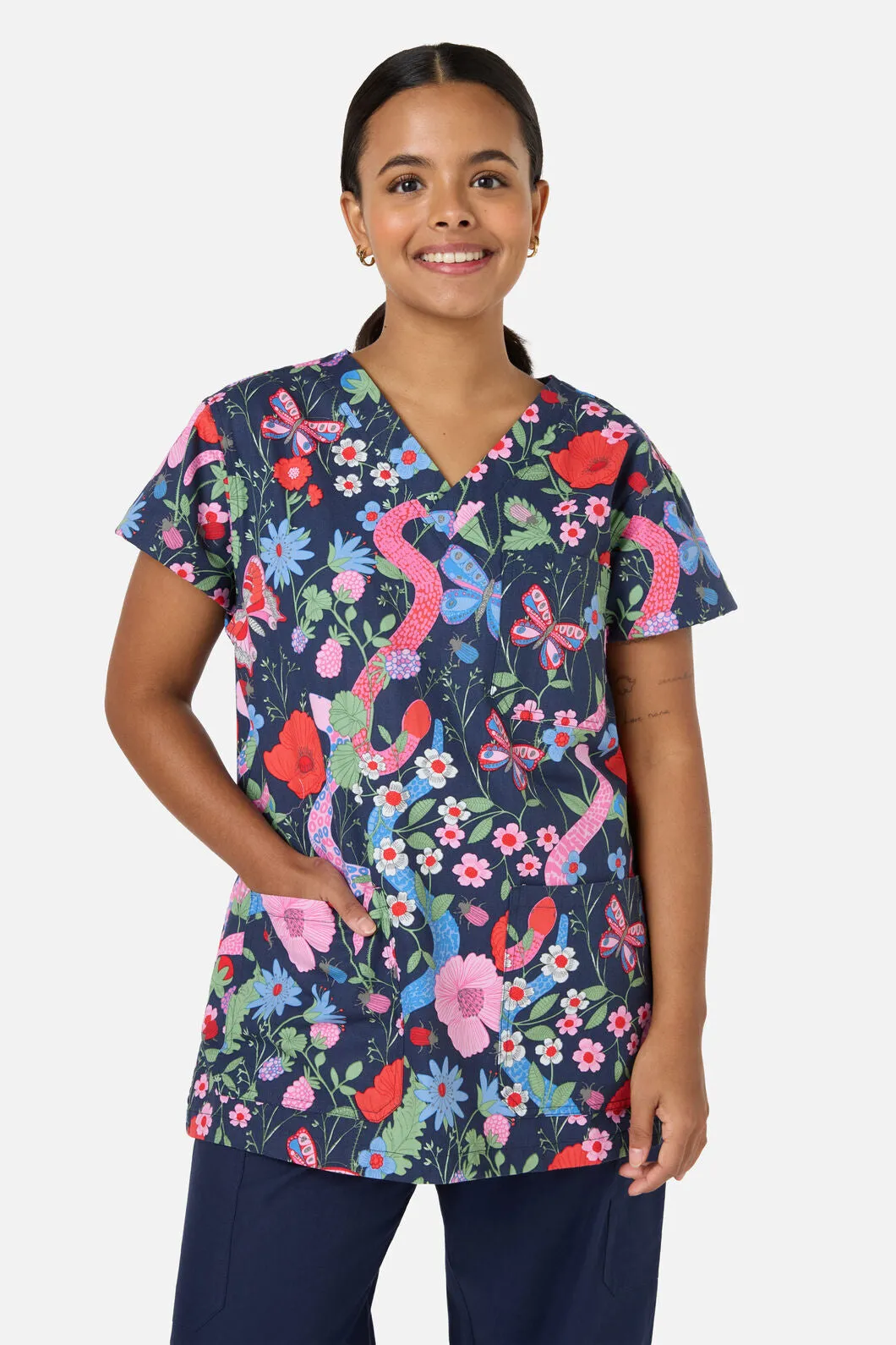 Snakes & Flora Top & Pant Scrubs sold by Princess Highway product image thumbnail 4