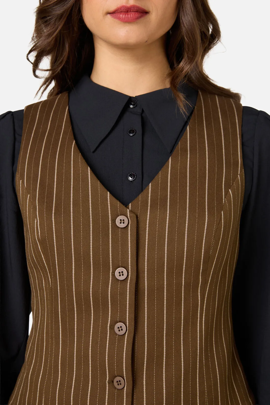 Celeste Pinstripe Vest sold by Princess Highway product image thumbnail 5