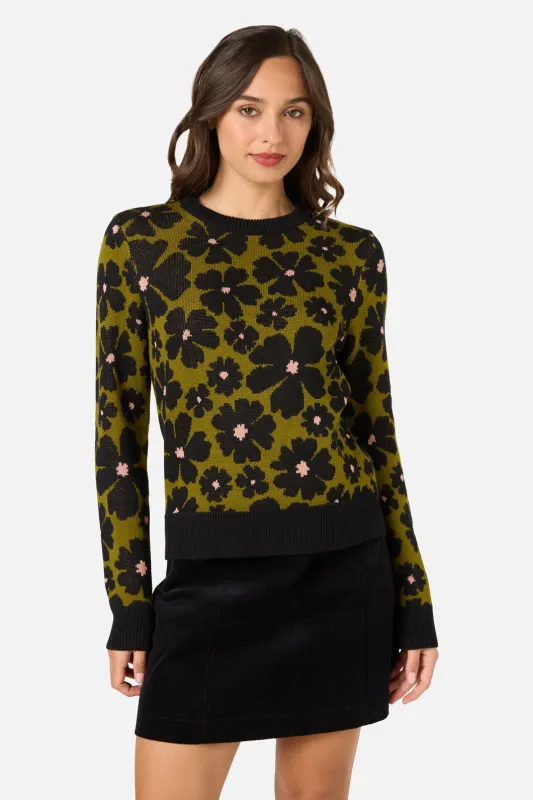 Donna Flower Knit Jumper made by Princess Highway