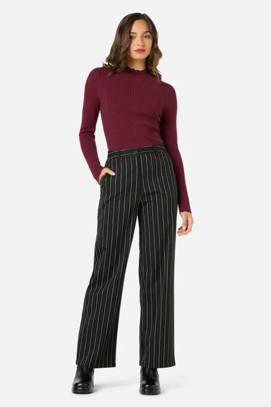 Celeste Pinstripe Pant made by Princess Highway