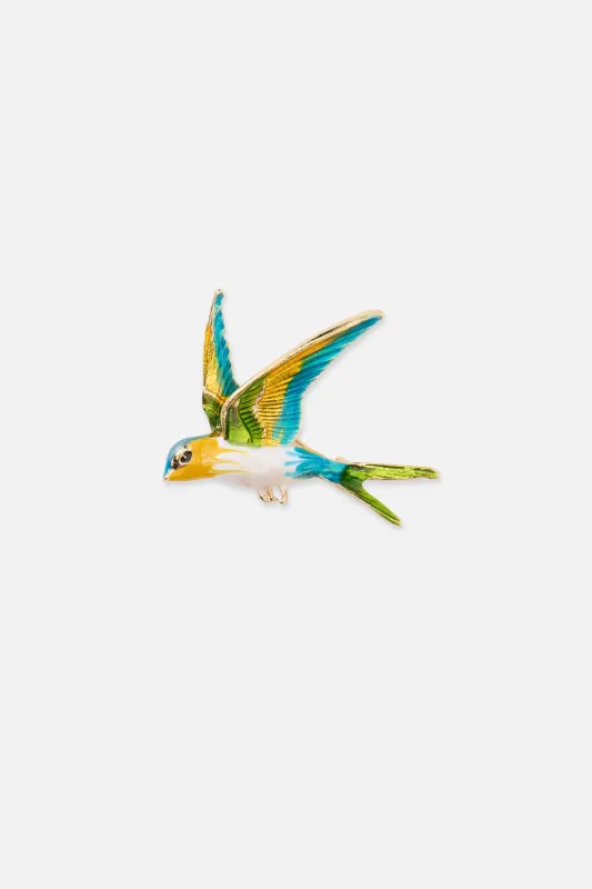 Enamel Bird Brooch made by Princess Highway