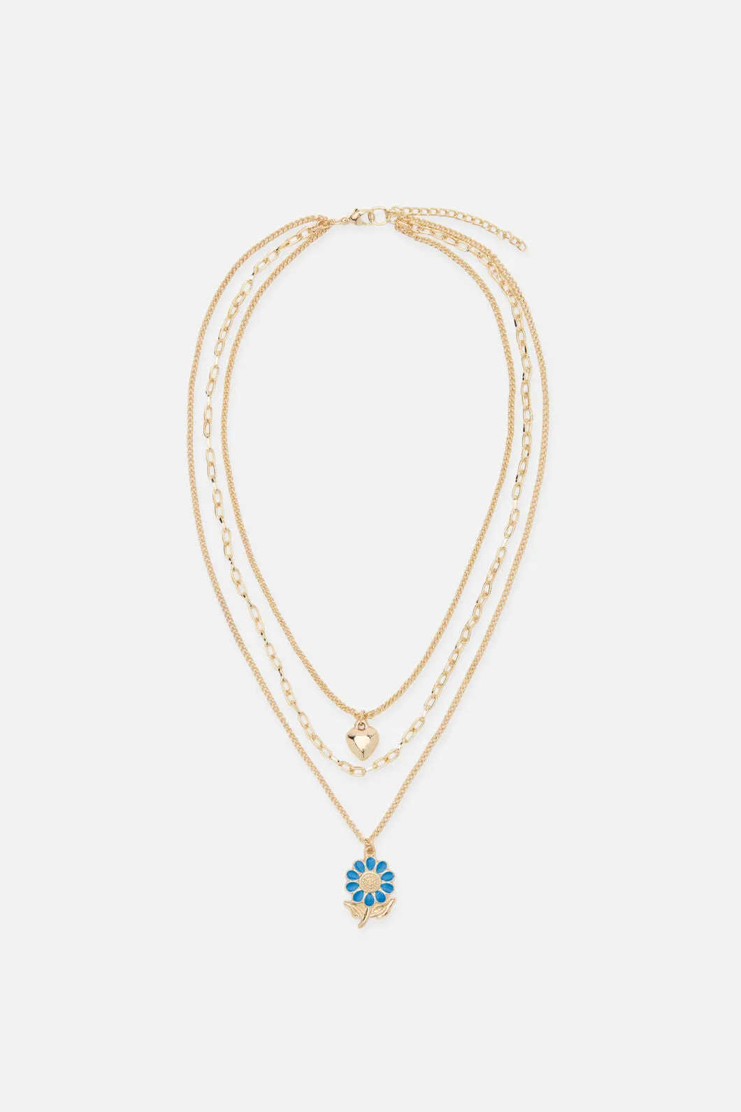 Heart Daisy Necklace Set sold by Princess Highway