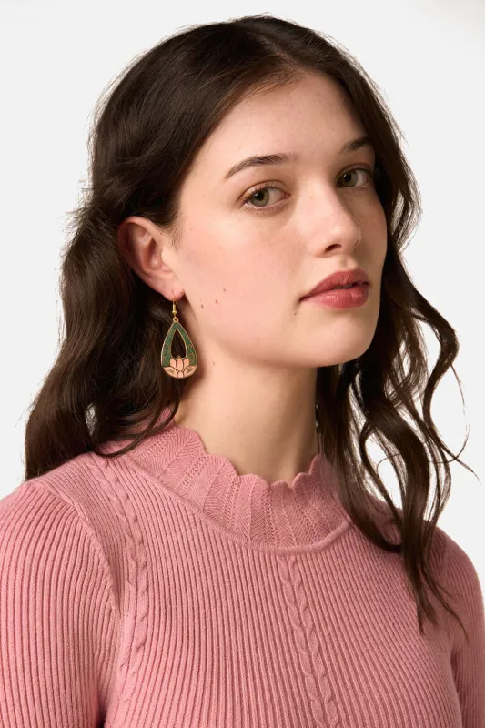 Lotus Earrings made by Princess Highway