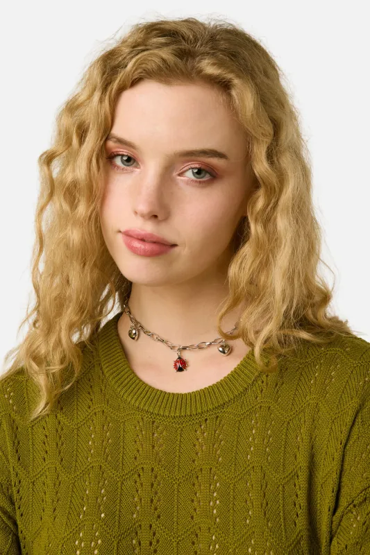 Ladybug & Hearts Necklace made by Princess Highway
