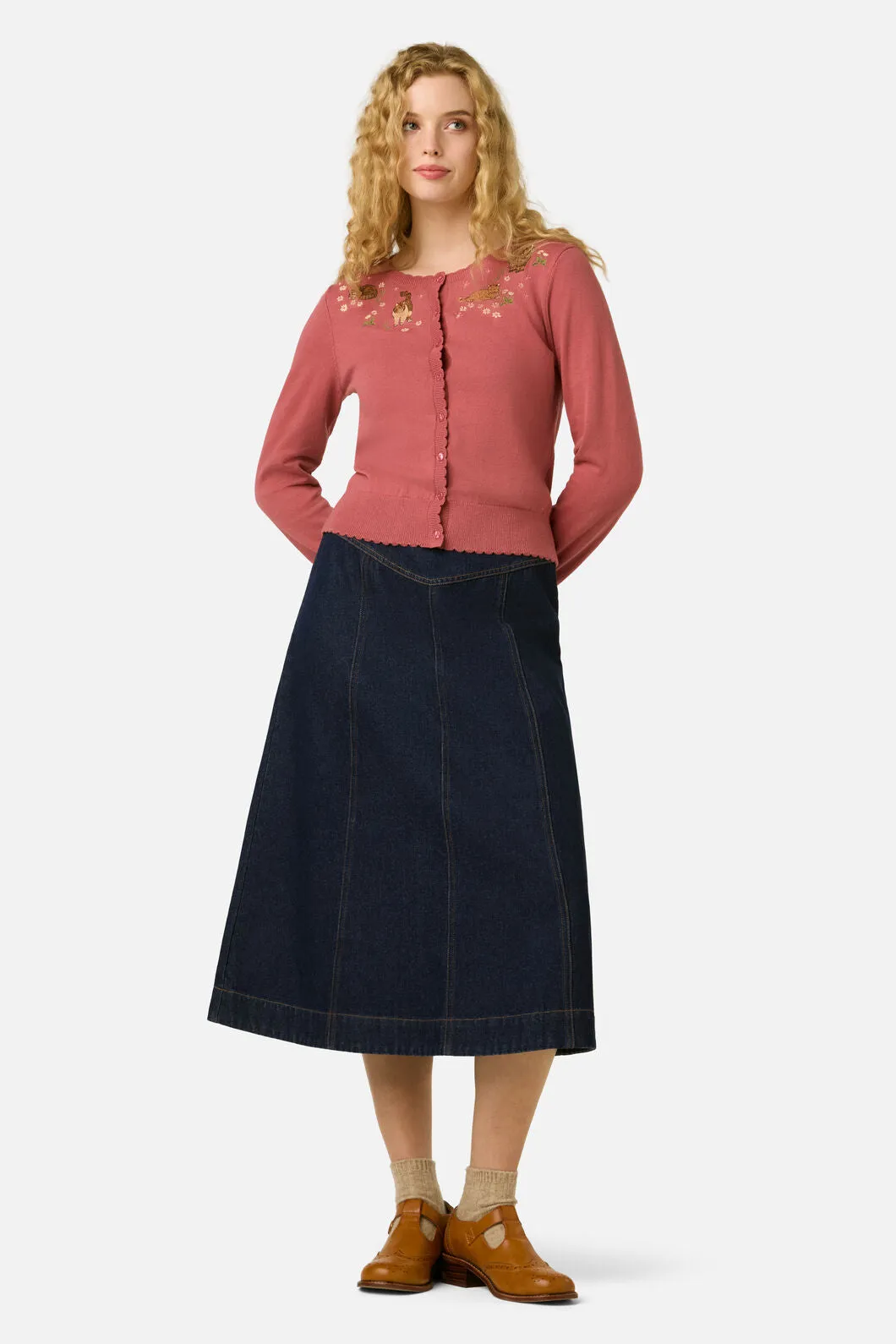 Cats Embroidered Cardigan sold by Princess Highway