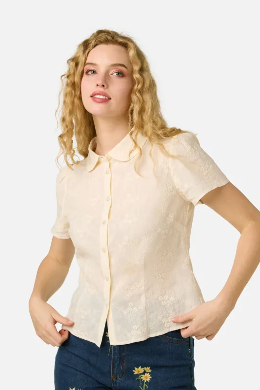 Talia Broderie Blouse made by Princess Highway