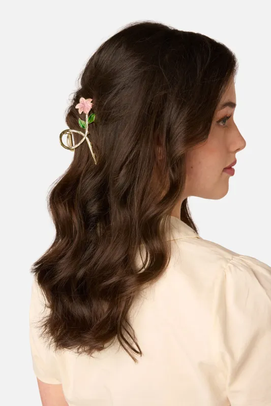 Goldie Flower Claw Clip made by Princess Highway