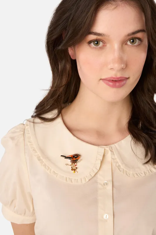 Bird On A Branch Brooch made by Princess Highway