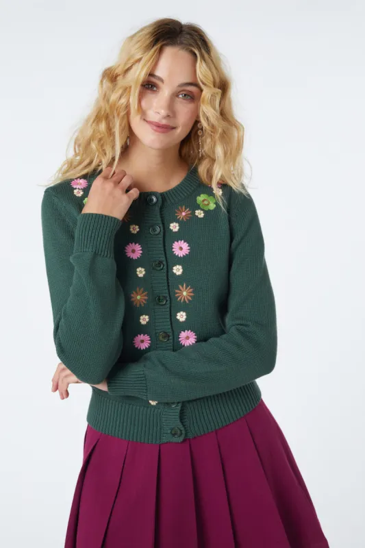 Daisy Embroidered Cardi made by Princess Highway