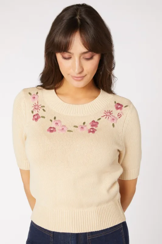 Wild Flower Knit Top sold by Princess Highway