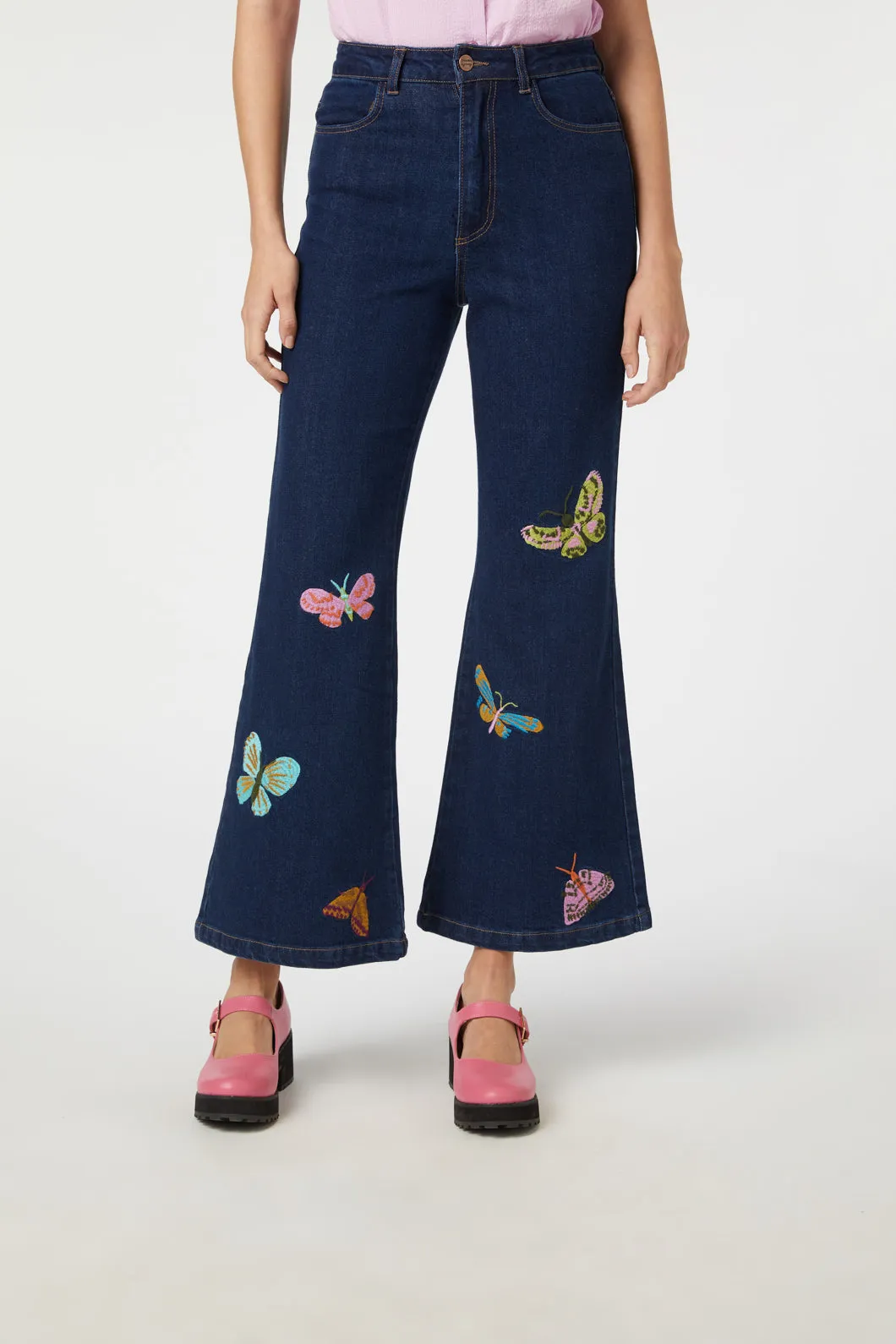 Moth Embroidered Jean sold by Princess Highway product image thumbnail 4
