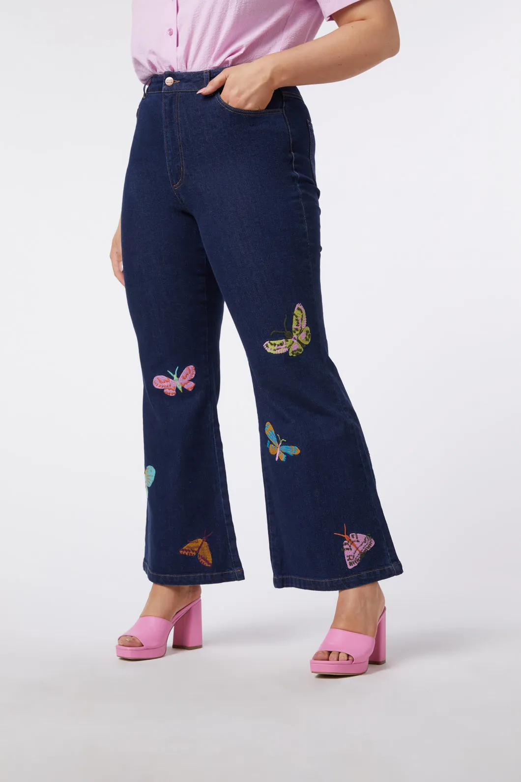 Moth Embroidered Jean sold by Princess Highway product image thumbnail 2