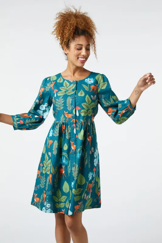Winter Deer Dress made by Princess Highway