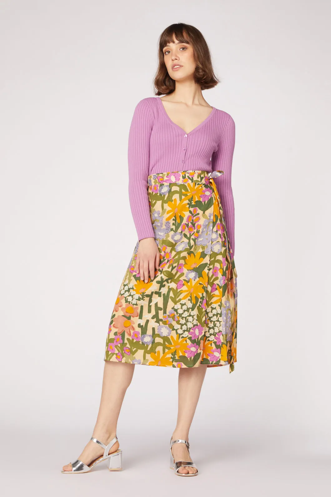 Painted Garden Wrap Skirt sold by Princess Highway