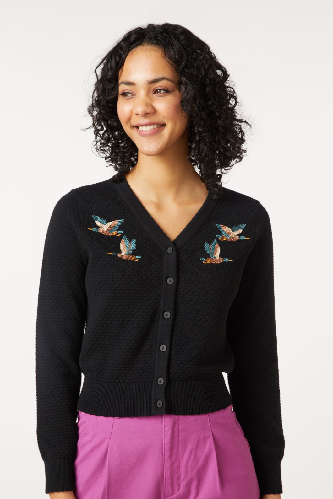 Flying Duck Emb Cardi sold by Princess Highway