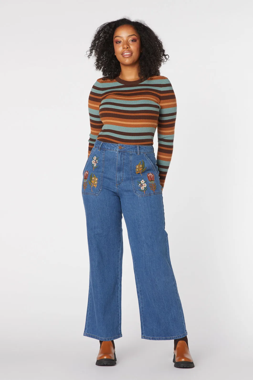 Tessa Native Embroidered Jean sold by Princess Highway product image thumbnail 5