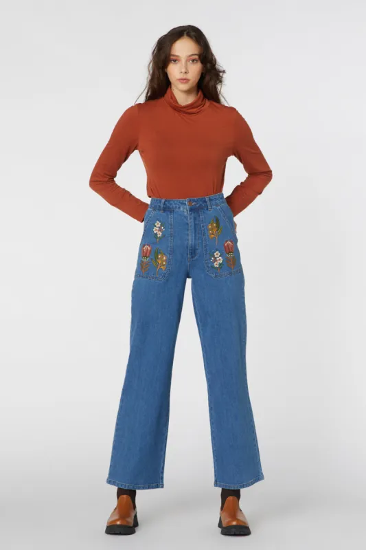 Tessa Native Embroidered Jean sold by Princess Highway