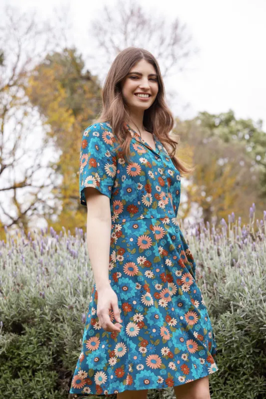 Lindy 70S Floral Mini Dress sold by Princess Highway
