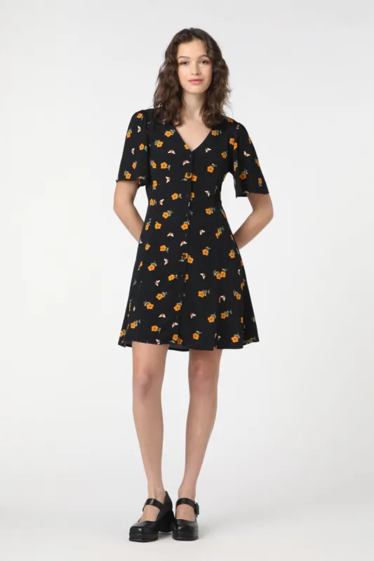 Bees & Blooms Mini Dress sold by Princess Highway