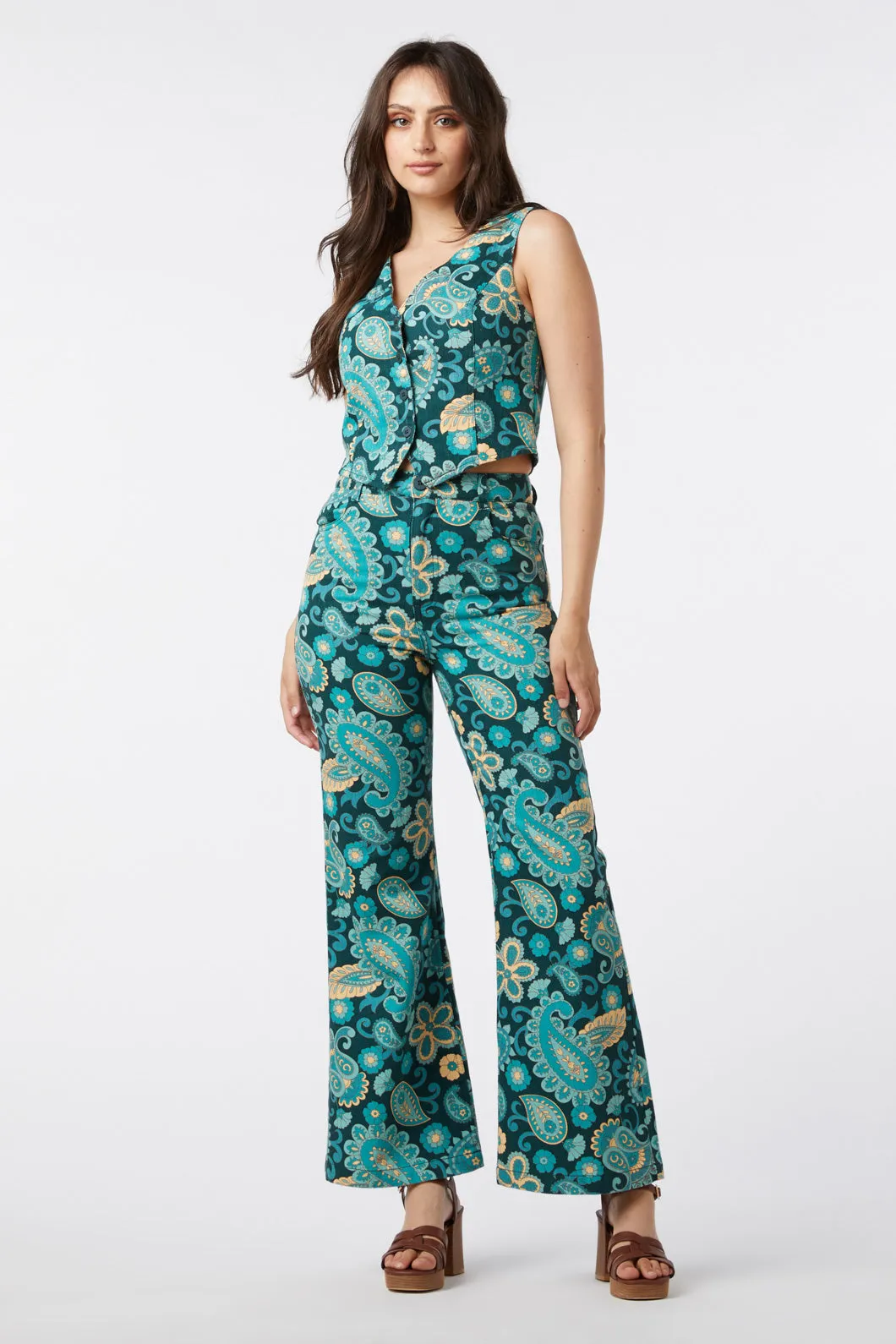 Sunset Paisley Vest sold by Princess Highway product image thumbnail 2