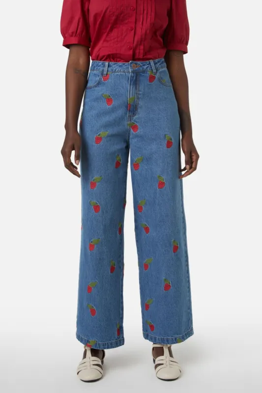 Berry Sweet Embroidered Jean sold by Princess Highway