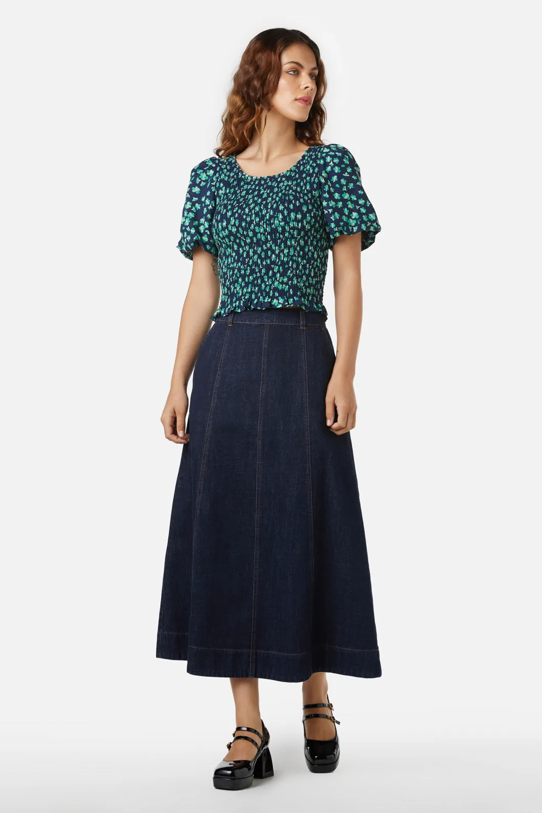 Ophelia Midi Skirt sold by Princess Highway