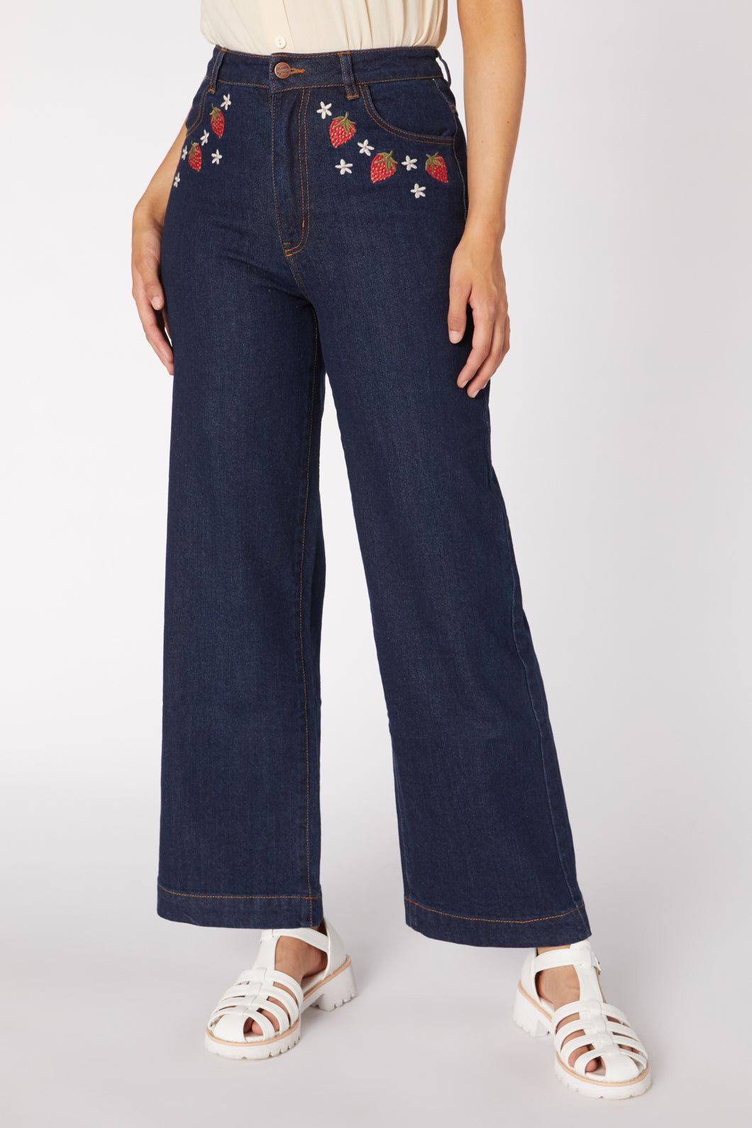 Strawberry Embroidered Jean sold by Princess Highway product image thumbnail 3