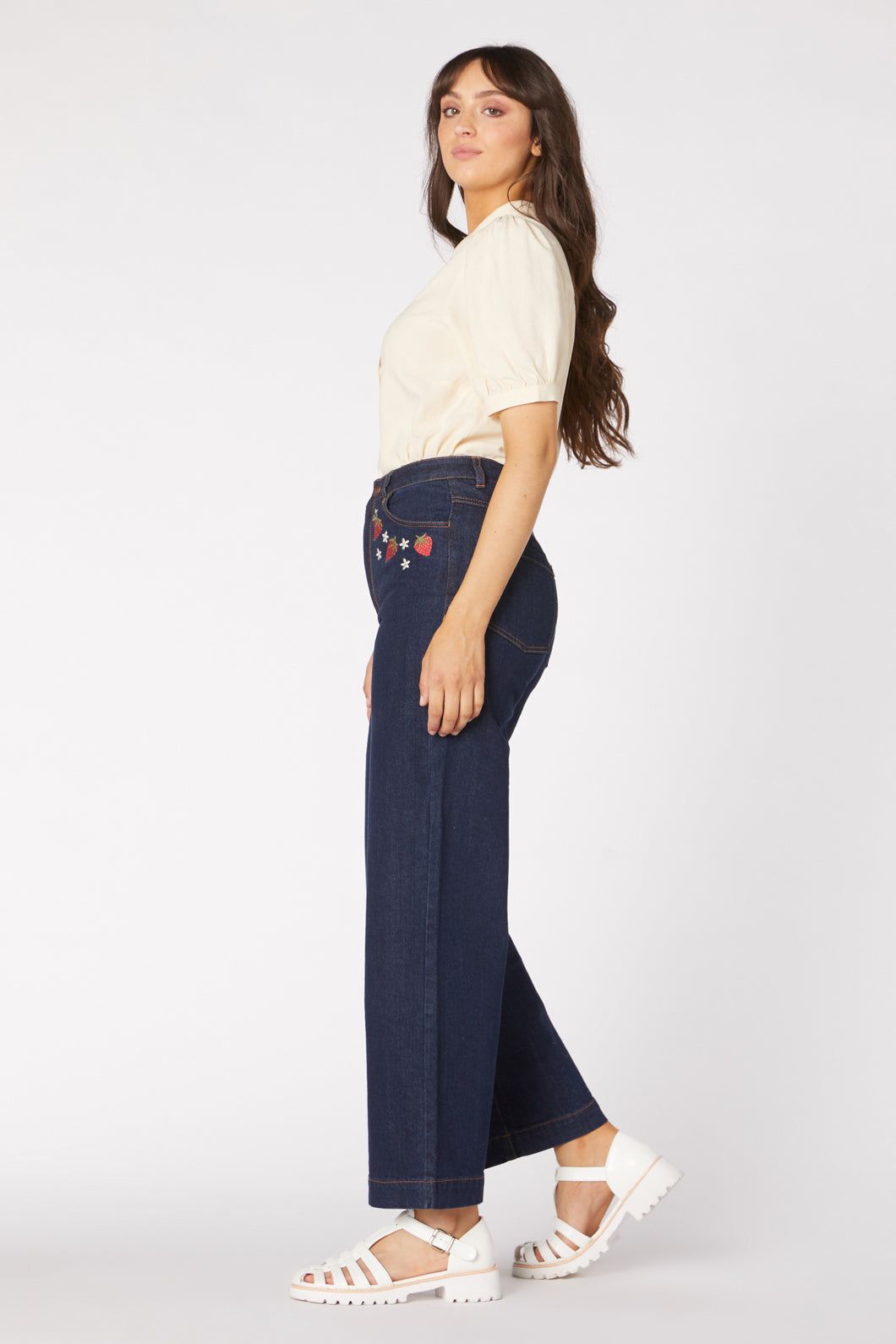 Strawberry Embroidered Jean sold by Princess Highway product image thumbnail 4