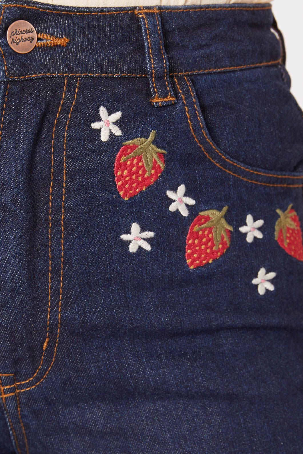 Strawberry Embroidered Jean sold by Princess Highway product image thumbnail 5