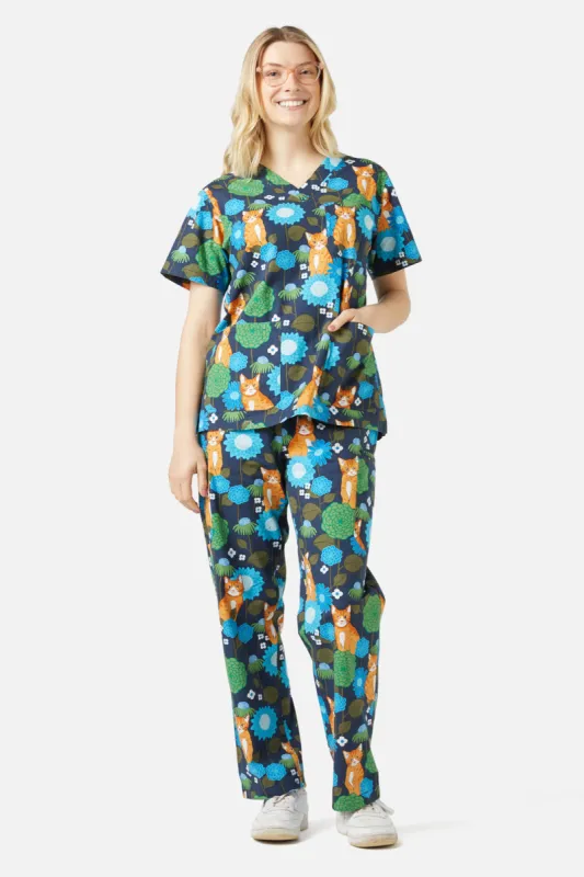 Meadow Cat Scrub Set made by Princess Highway