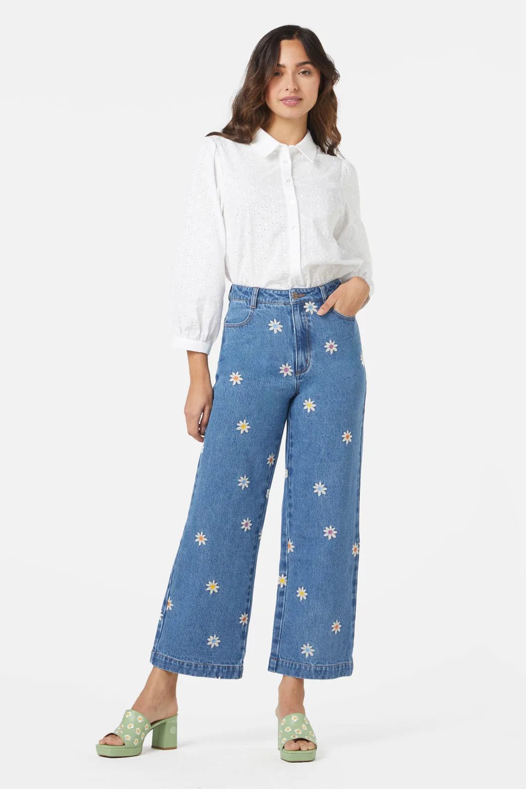 Margo Daisy Embroidered Jean sold by Princess Highway