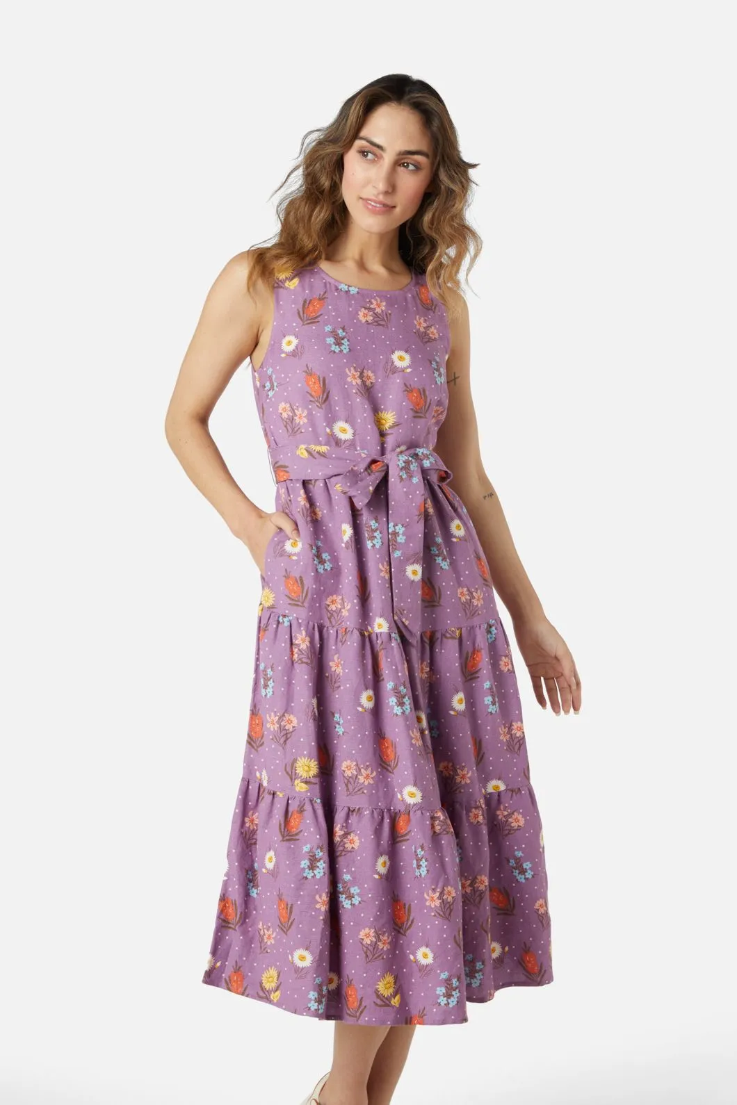 Mia Flora Midi Dress sold by Princess Highway product image thumbnail 2