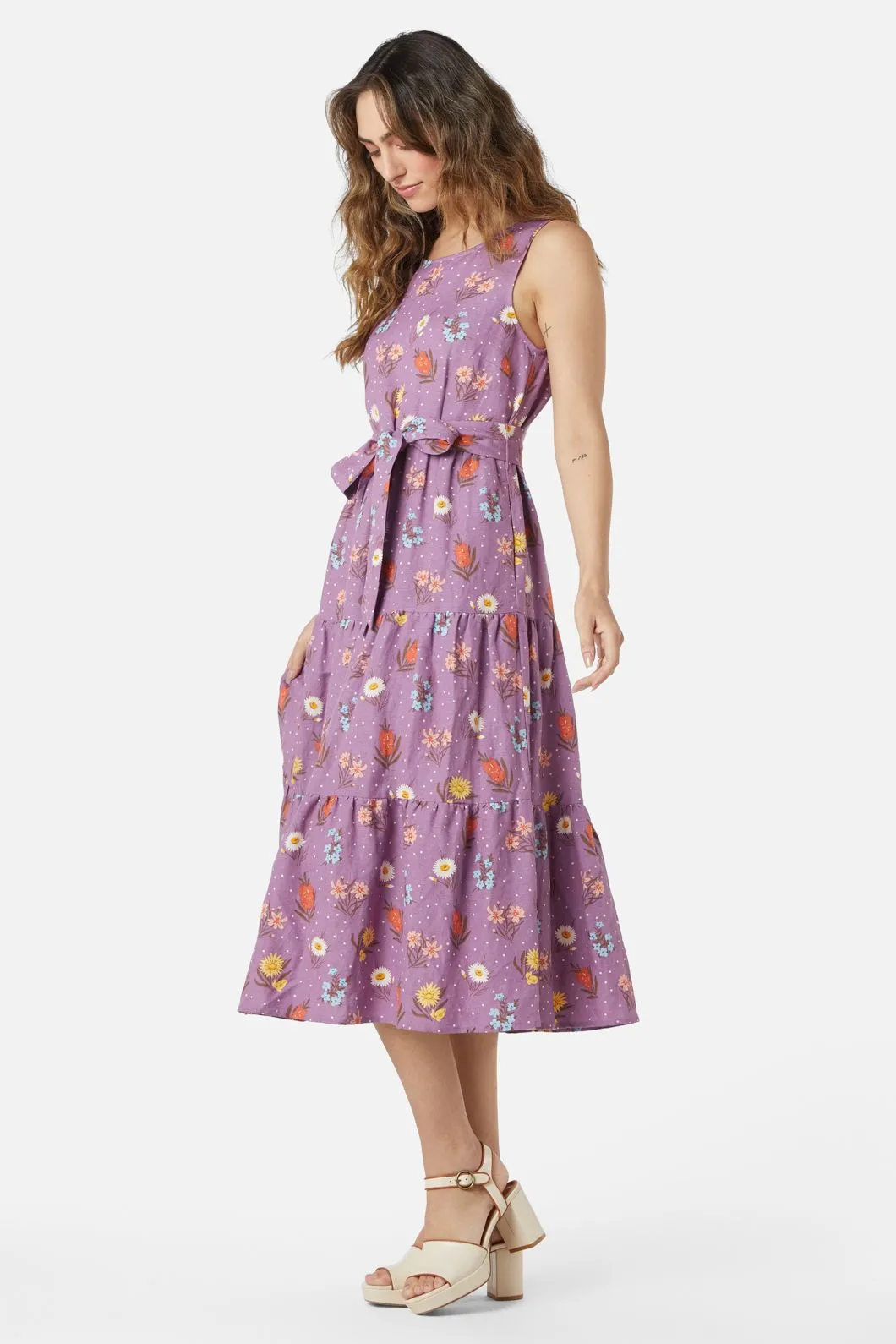 Mia Flora Midi Dress sold by Princess Highway product image thumbnail 3