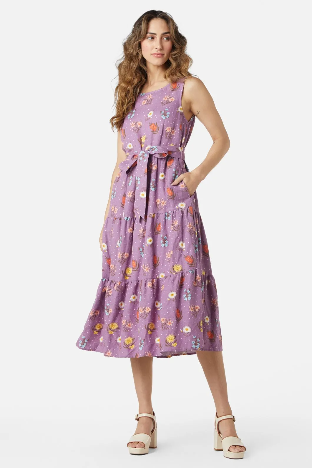 Mia Flora Midi Dress sold by Princess Highway