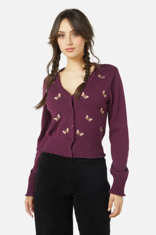 NZ Bee Emb Cardi sold by Princess Highway