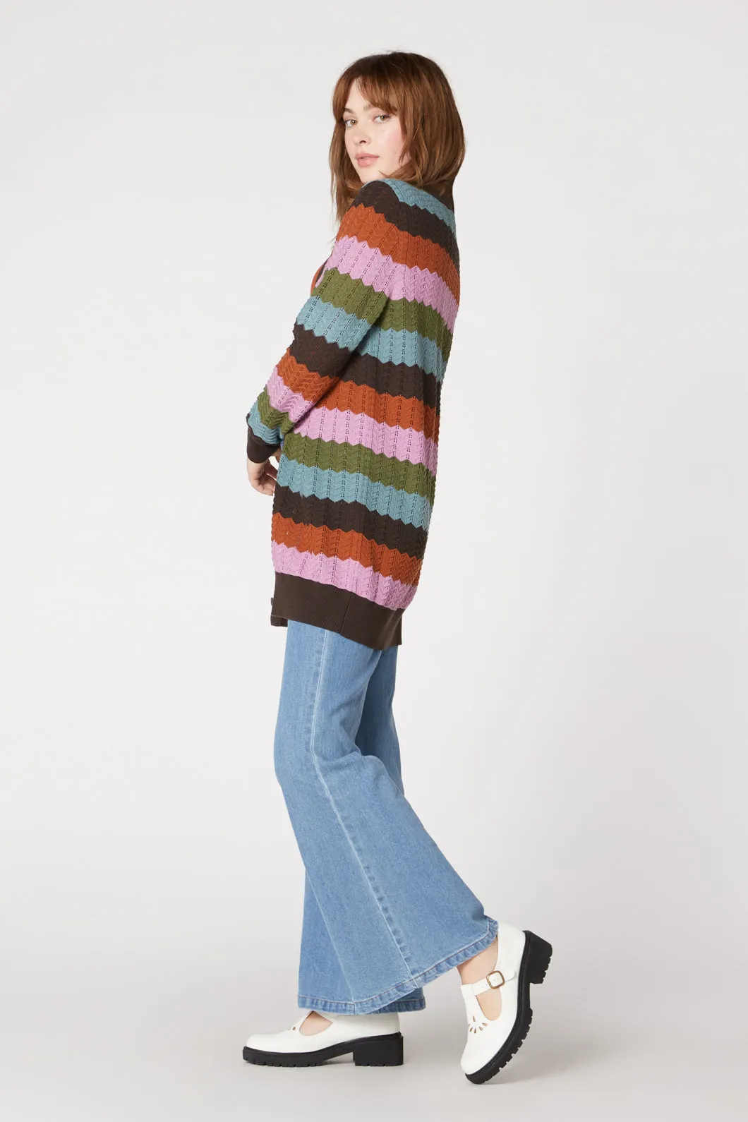 Chloe Stripe Cardi sold by Princess Highway product image thumbnail 3