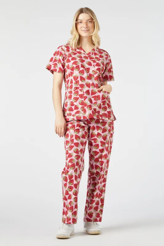 Strawberry Scrub Set made by Princess Highway