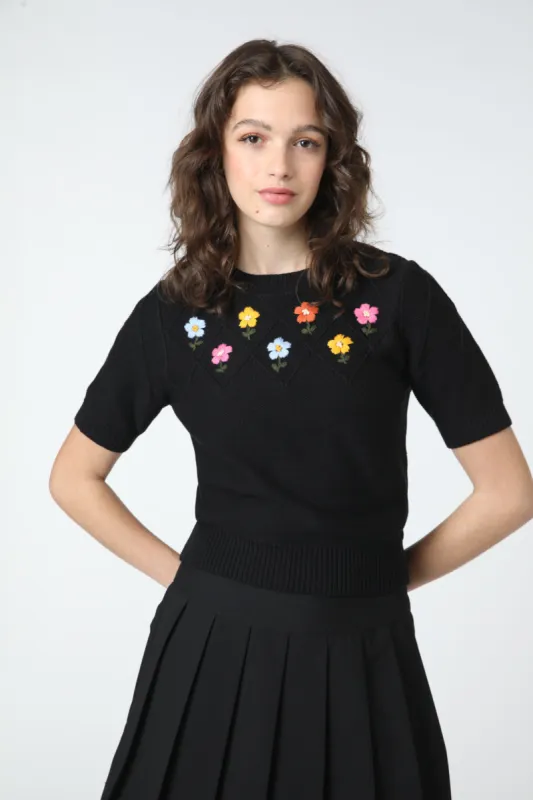 Pansy Patch Knit Top sold by Princess Highway