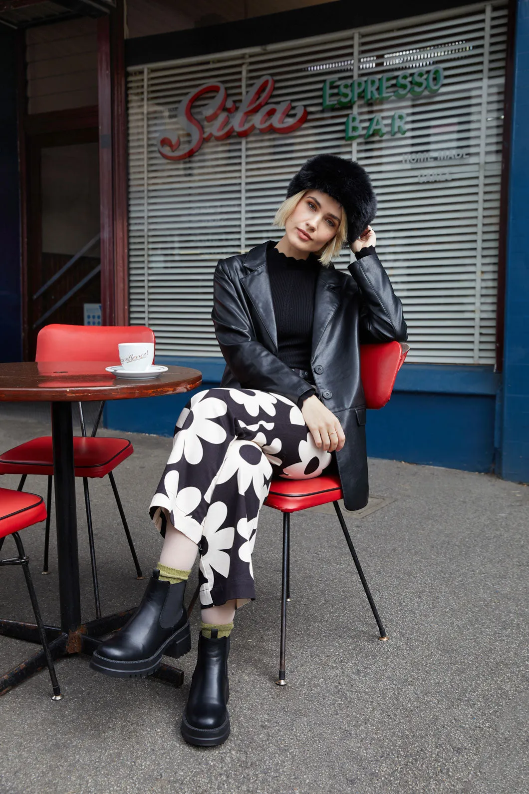 Sabrina Pleather Jacket sold by Princess Highway
