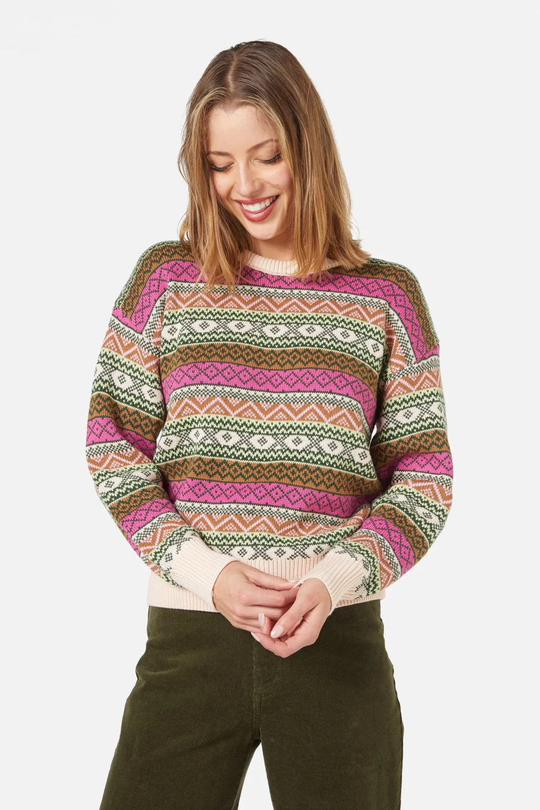 Maddi Fairisle Sweater sold by Princess Highway