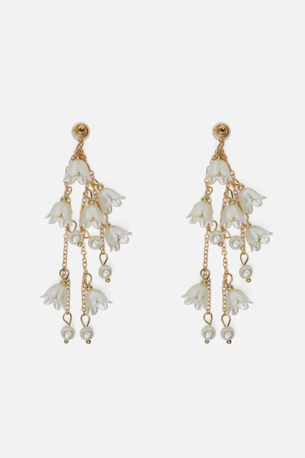 Floral Pearl Drop Earrings sold by Princess Highway product image thumbnail 5