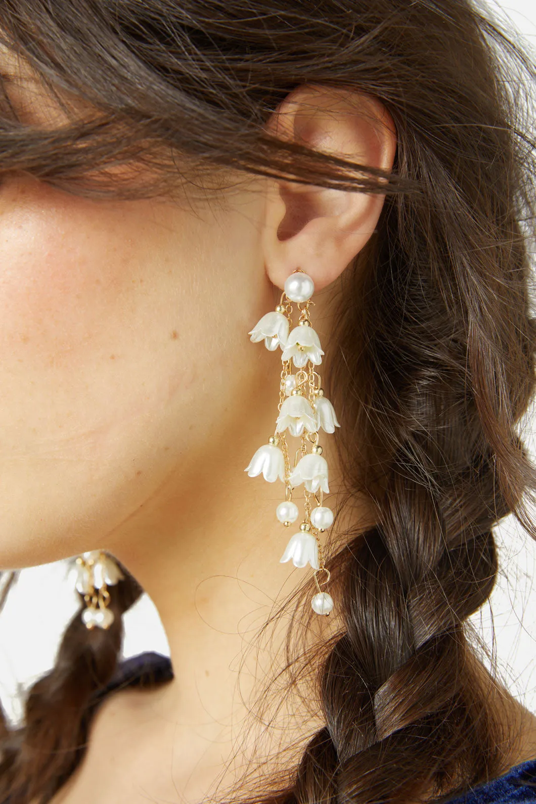 Floral Pearl Drop Earrings sold by Princess Highway product image thumbnail 4