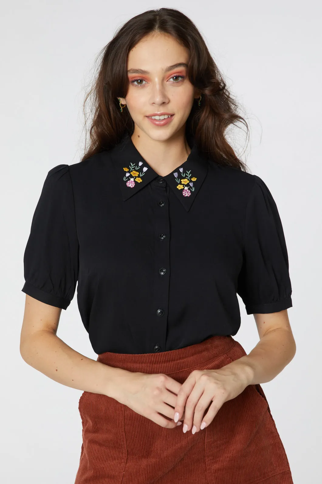Garden Emb Blouse sold by Princess Highway